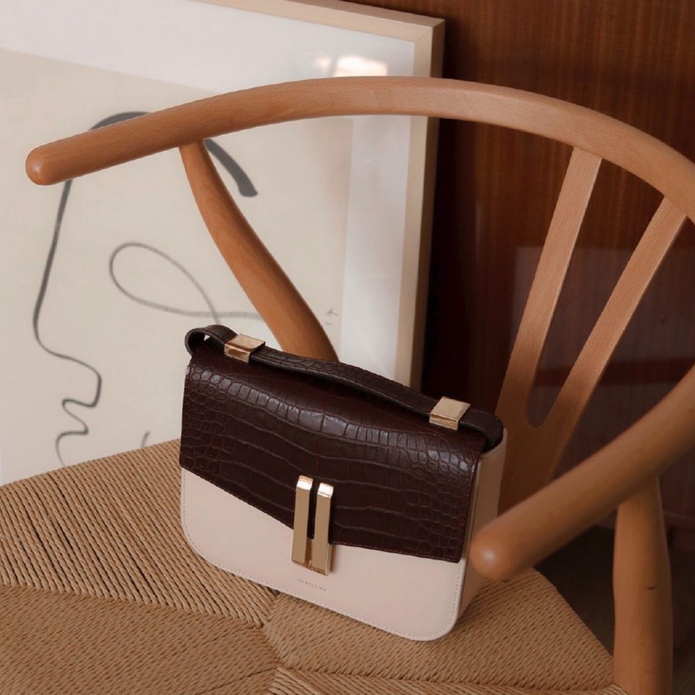 DeMellier The Vancouver Croc Embossed Crossbody